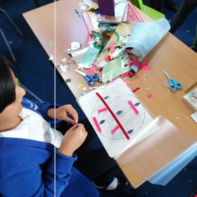 children making cell patterns