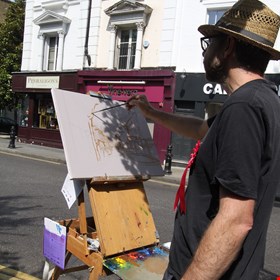 painting on the Kings Road 