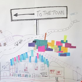 drawing the town in Nairn