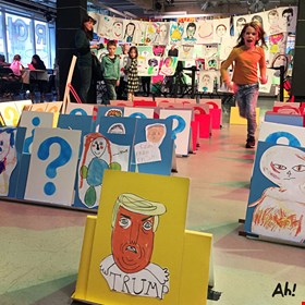 Art Hoppers & Rich Mix Giant Guess Who? Happy memories from #BigDraw18